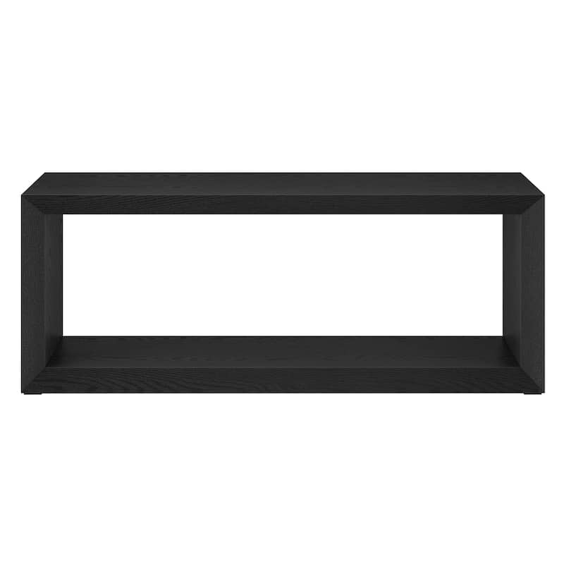 48" Coffee Table with Shelf for Living Room Storage and Display - 48" x 23.38" x 18"