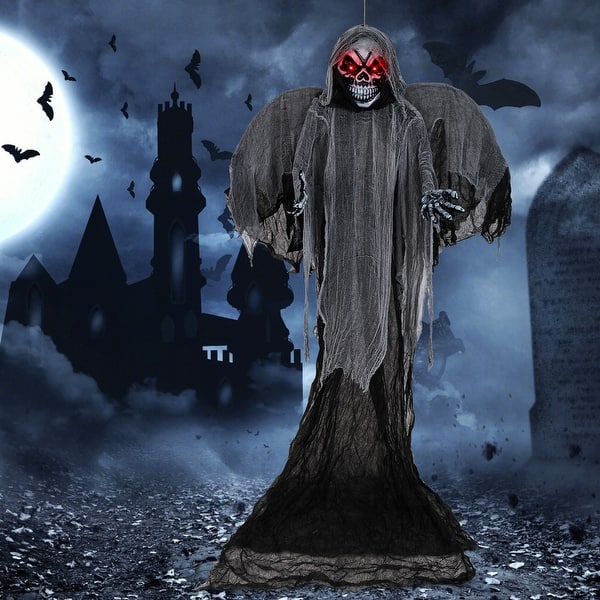 slide 2 of 9, Transform Your Halloween with the 12.1 Feet Skeleton Ghost Multi