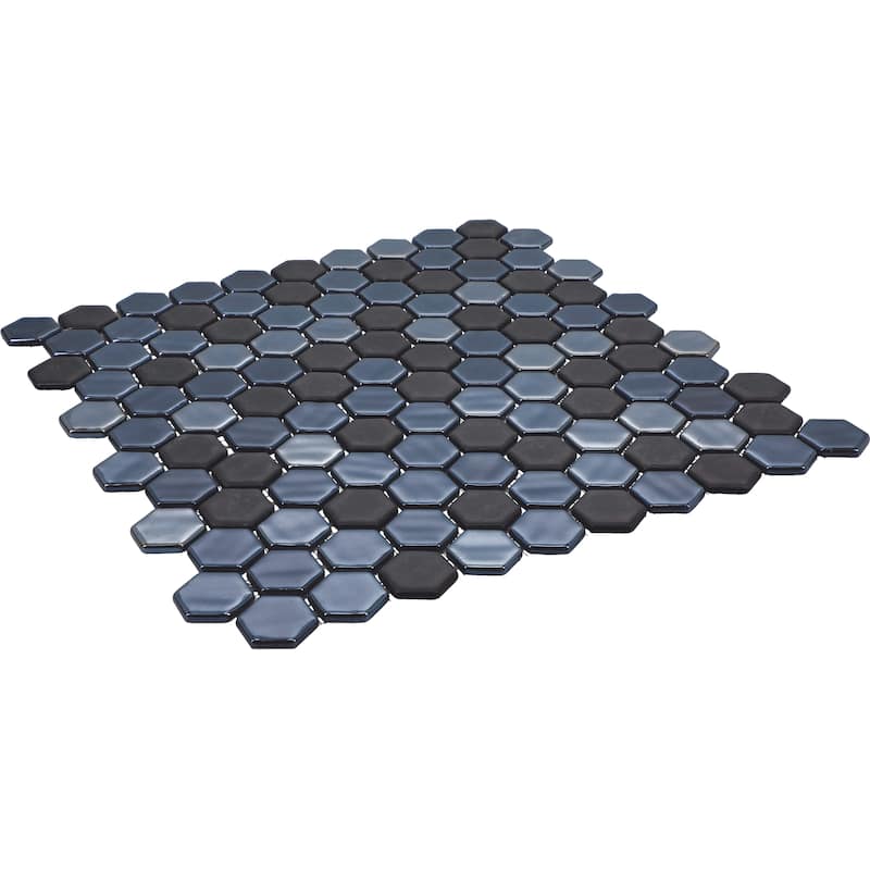Daltile Uptown Glass 1" Hexagon Mosaic (18 PC Per Carton) (16.92 SQFT Per Carton)