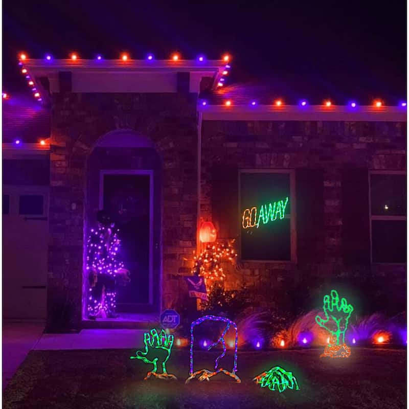 LED Lighted Zombie Hand Outdoor Halloween Decoration - 36"