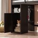 preview thumbnail 18 of 21, Twin Pinewood Loft Bed with Storage Shelves Wardrobe and Ladder