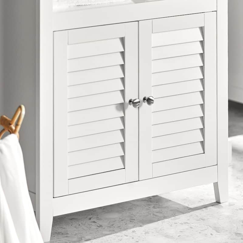 Haotian BZR13-W, Bathroom Cabinet Bathroom Shelf Bathroom Storage Cabinet Unit