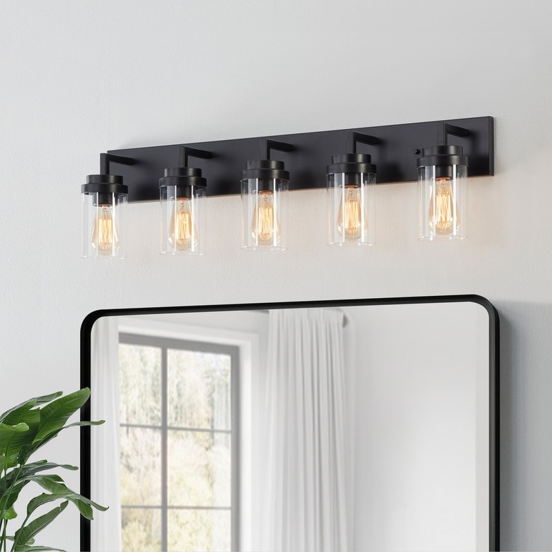 KAWOTI Noa 5-Light Modern&Contemporary Dimmable Bathroom Vanity Light