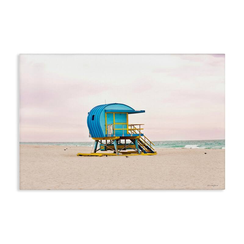 Stupell Summer Lifeguard Cabin Canvas Wall Art Design By Seven Trees Design - 30 x 20