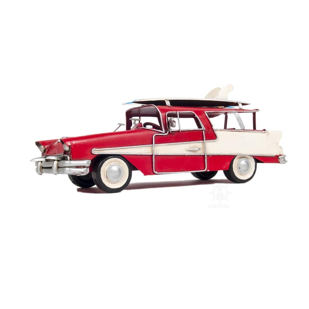 c1957 Red Ford Country Squire Station Wagon Sculpture