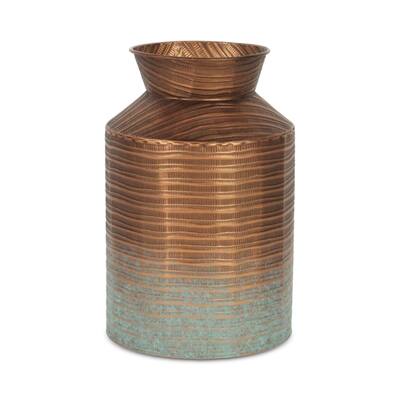 Kyani Copper Metal Large Milk Jug Vase