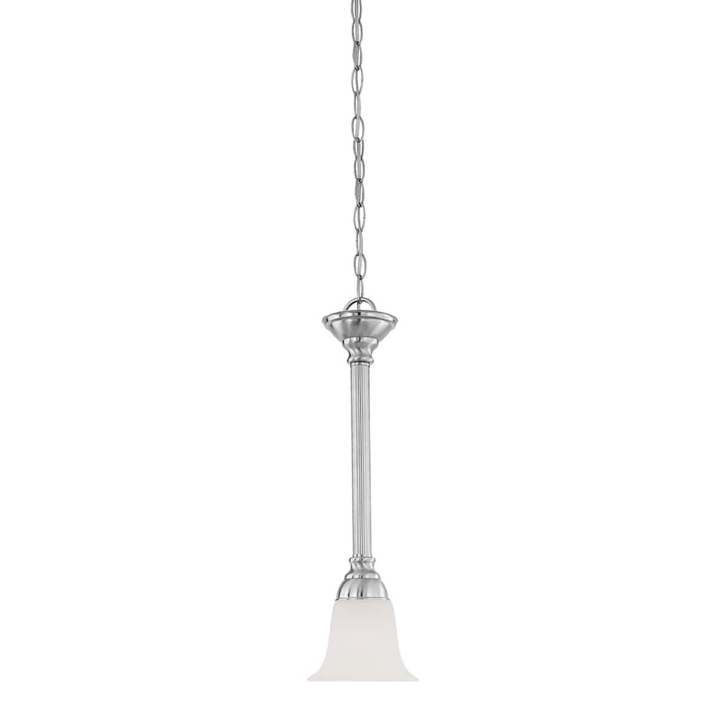 Elk Home Riva Brushed Nickel With Alabaster Glass 1 Light Pendant