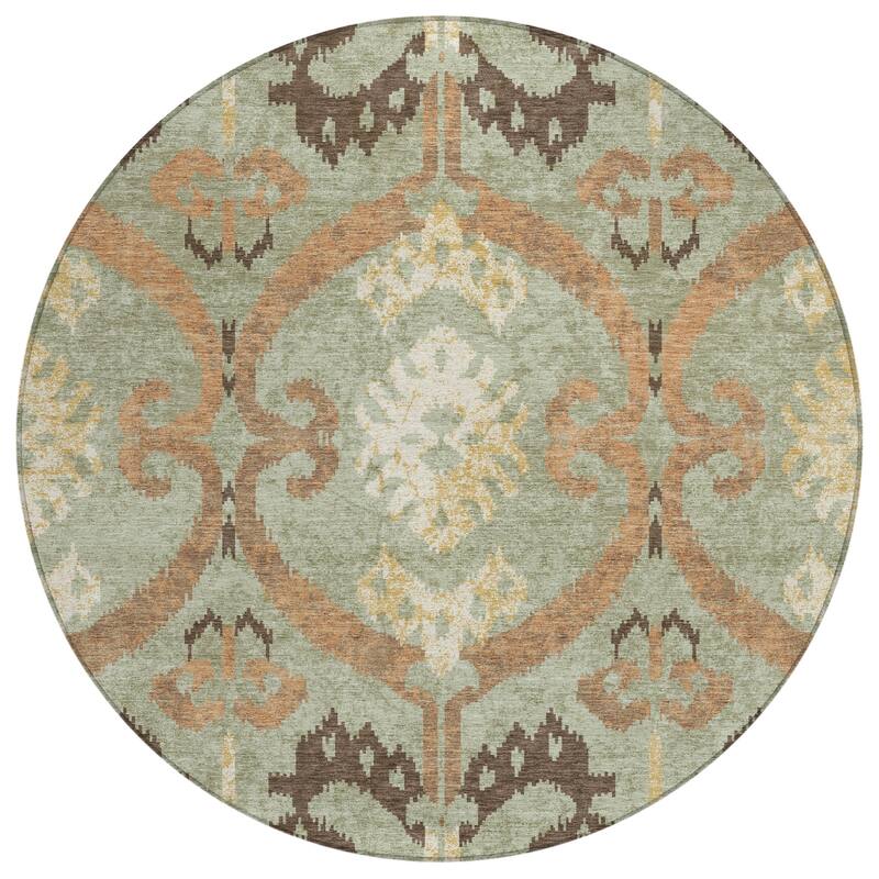 Machine Washable Indoor/ Outdoor Global Empire Chantille Rug