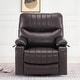preview thumbnail 12 of 28, MCombo Faux Leather Power Recliner, Electric Swivel Glider Rocker Recliner for Nursery with USB Ports 7785