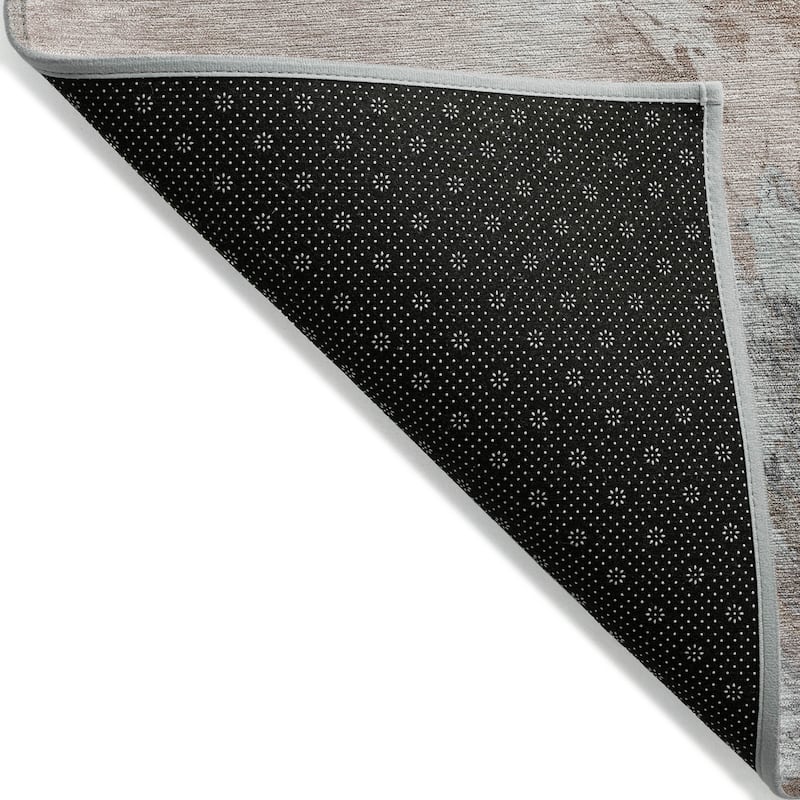 HomeRoots Abstract Transitional Rectangle Outdoor Rug