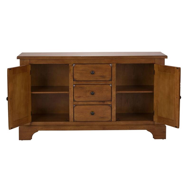 Treasures Rustic Oak 3-drawer Buffet