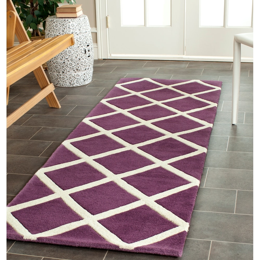 SAFAVIEH, Handmade Chatham Ezzelina Modern Moroccan Wool Rug