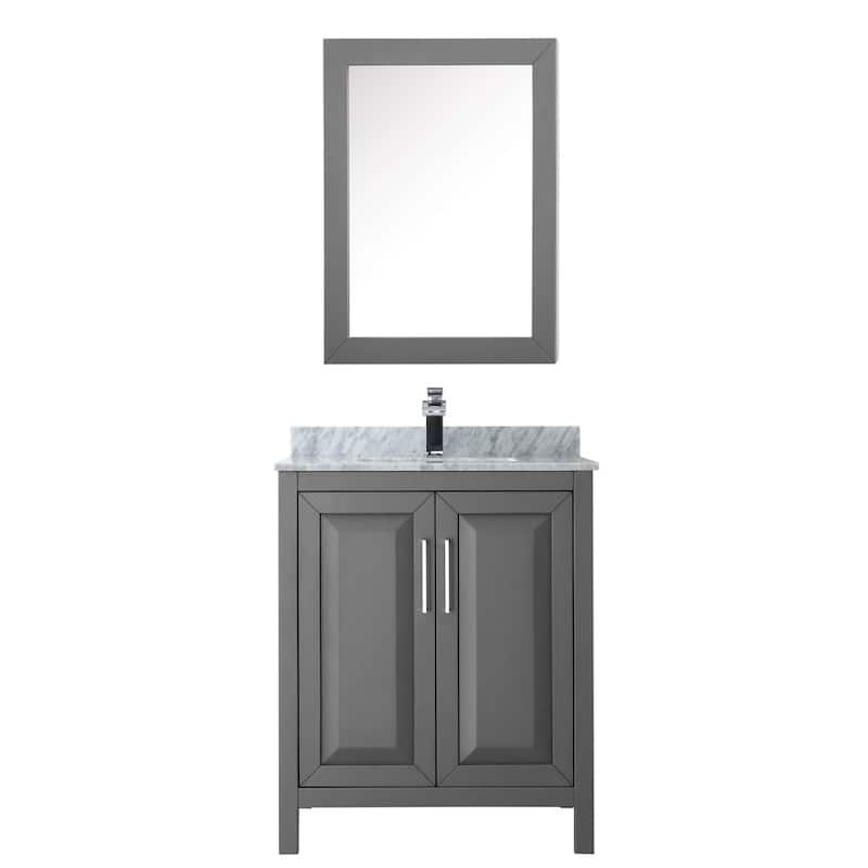 Wyndham Collection Daria 30" Free Standing Single Vanity Set with MDF