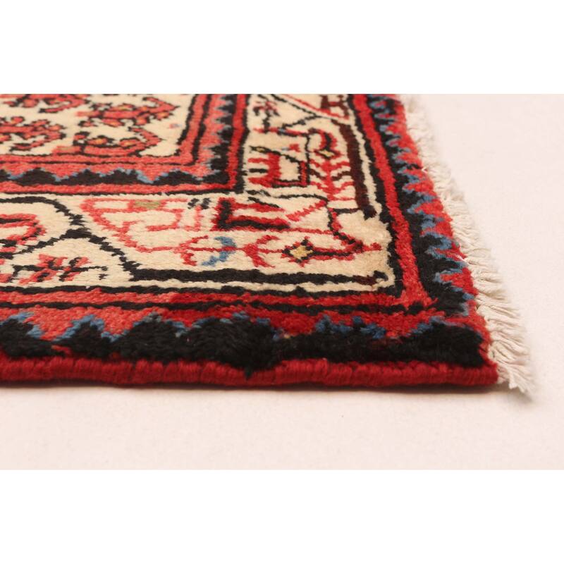 ECARPETGALLERY Hand-knotted Andelz Red Wool Rug - 4'2 x 6'11