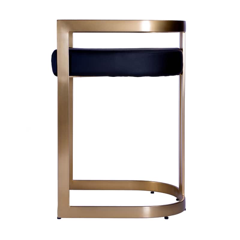 Clarence Faux Leather 23" Dining Stool