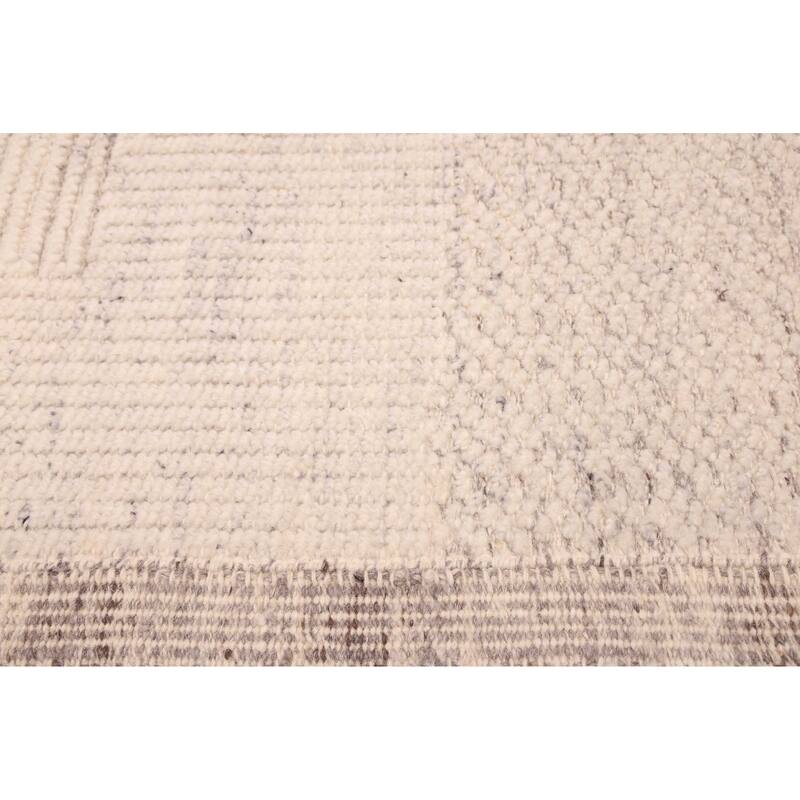 ECARPETGALLERY Hand-knotted Looma Cream Wool Rug - 8'2 x 10'1