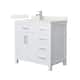 Option White / Giotto Quartz Top / Brushed Nickel