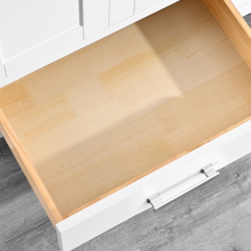 StarrySky 72 inch Undermount Double Sink Bathroom Vanity with Engineered Carrara Marble Top