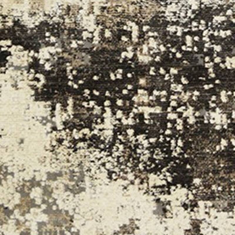 Cehup Distressed Abstract Modern Stain Resistant Woven with Fringe Area Rug By HomeRoots