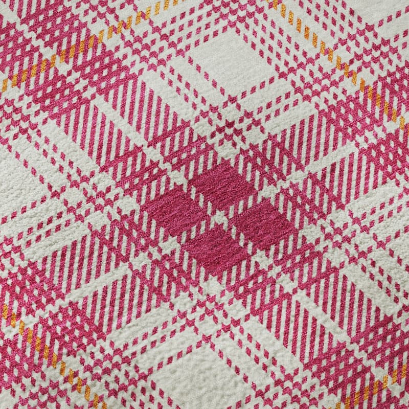Premium Washable Super Soft Farmhouse Plaid Mayfield Rug