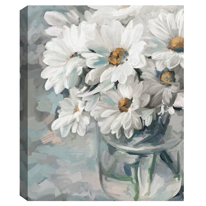 Mason Jar Bouquet II by Studio Arts Canvas Art Print