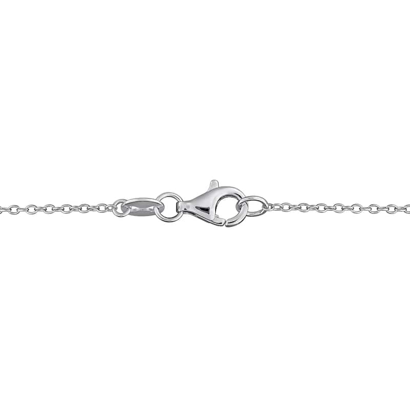 Miadora 3/4ct TW Lab-Grown Diamond Station Bracelet in Sterling Silver - 7 in
