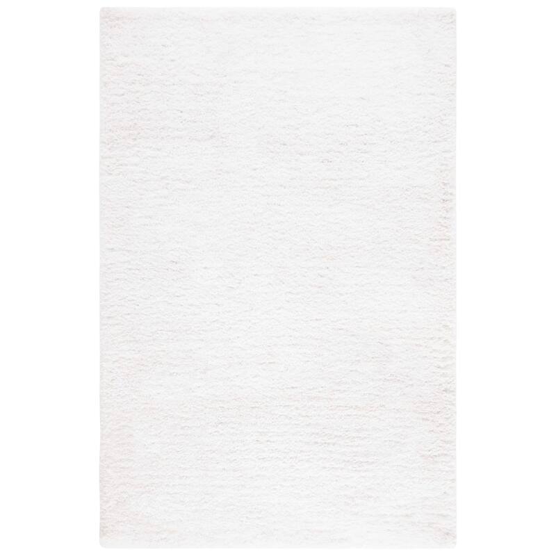 SAFAVIEH Handmade Latifah Shag Rositha Solid Polyester Rug