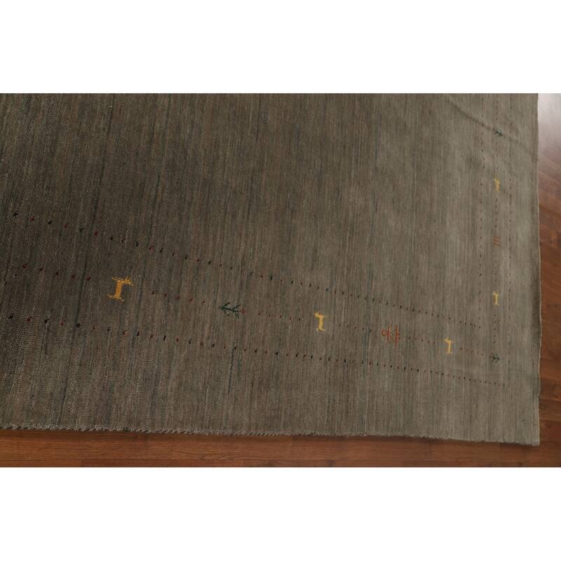 Tribal Gabbeh Indian Area Rug Handmade Wool Carpet - 8'0" x 9'9"