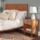 preview thumbnail 12 of 30, Walker Edison Bullrushes 1-drawer Solid Wood Nightstand