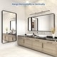 preview thumbnail 34 of 141, Apmir Metal Frame Tempered Glass Bathroom Vanity Mirror for Wall, Cloakroom, Bedroom