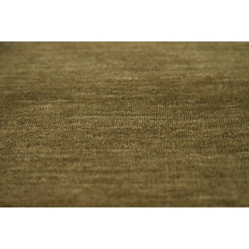 Green Tribal Gabbeh Indian Rug Handmade Oriental Wool Carpet - 3'0" x 4'9"