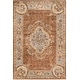 preview thumbnail 8 of 11, SAFAVIEH Handmade Empire Taryn Traditional Oriental Wool Rug 4' x 6' - Blue/Brown - Rectangle