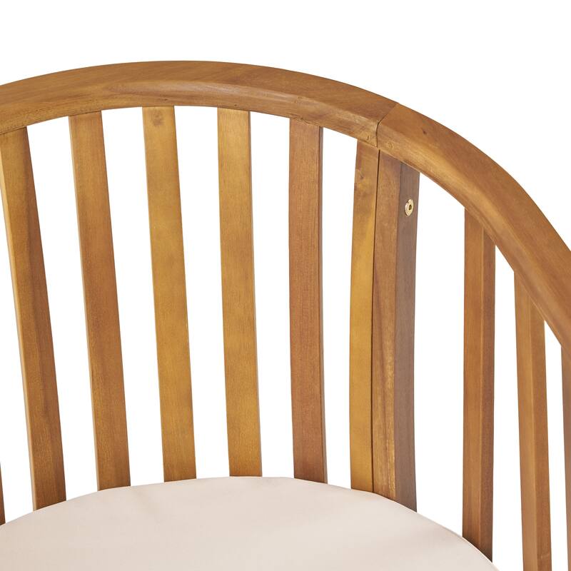 Exquisite Outdoor Wooden Dining Chairs with Cushions