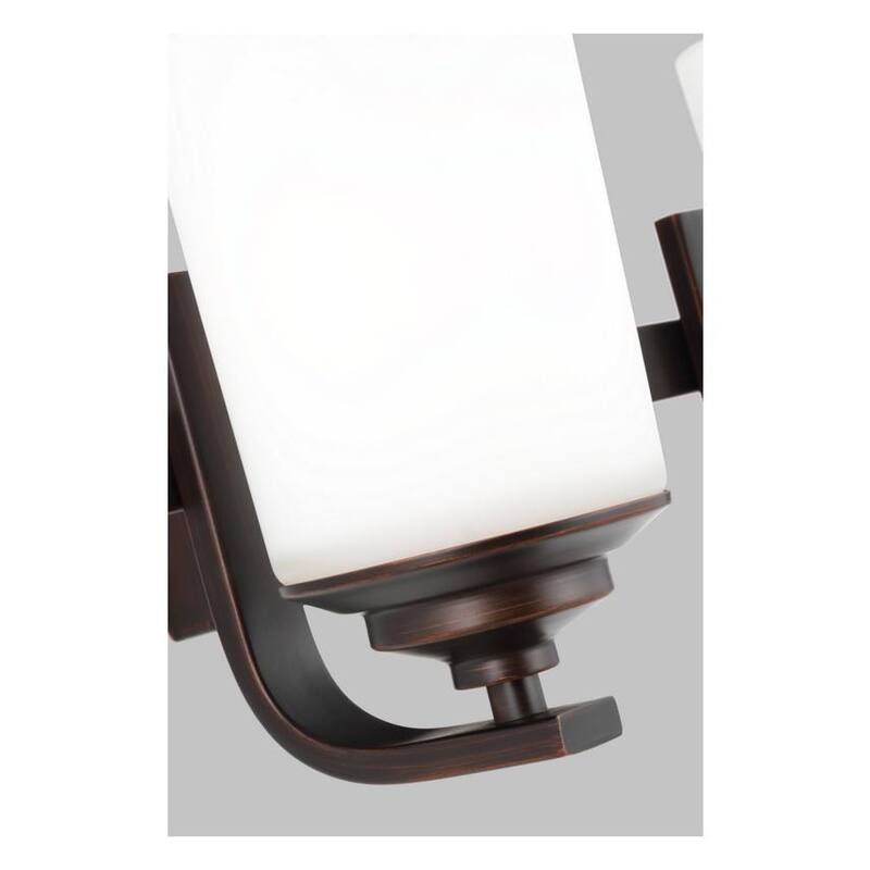 Kemal Two Light Wall / Bath Transitional Wall Bath Fixture in Bronze