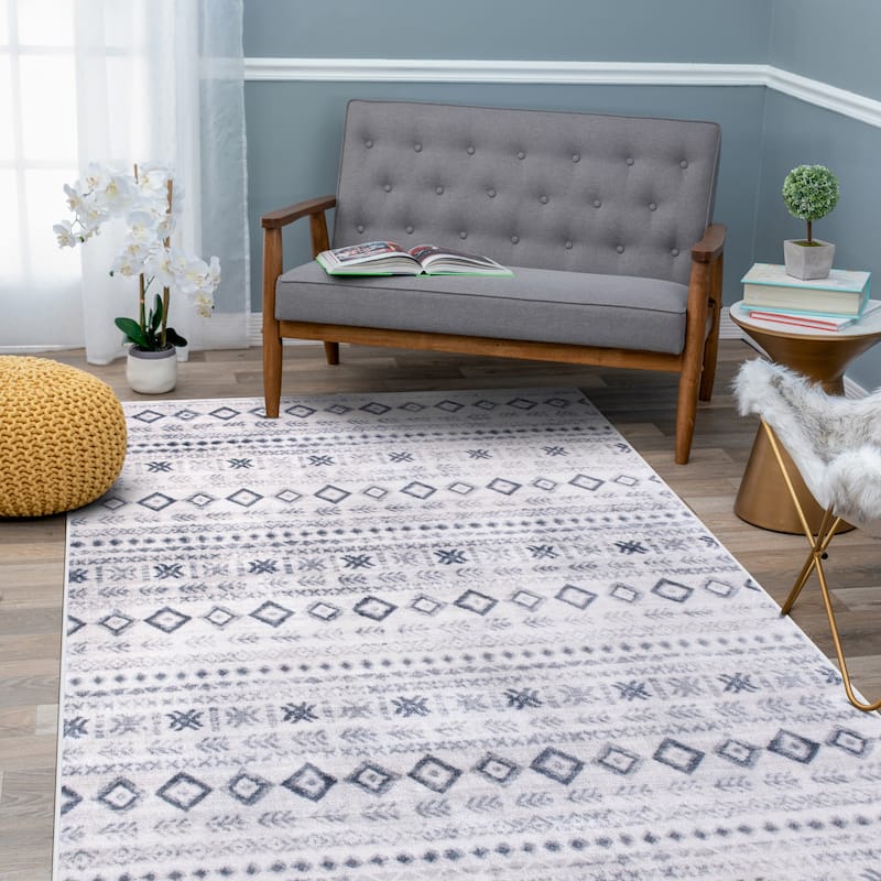 World Rug Gallery Tribal Bohemian Vintage Area Rug