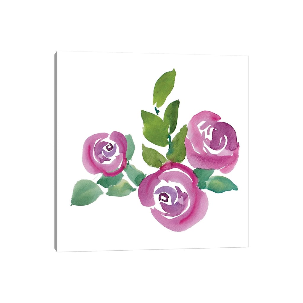 iCanvas "Fushia Roses" by Lanie Loreth Canvas Print