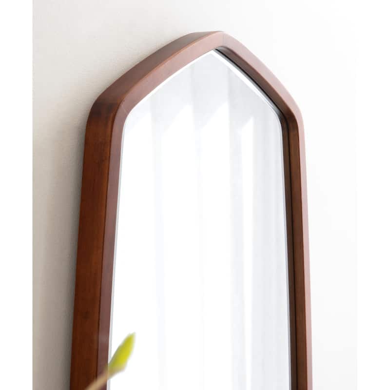 Kate and Laurel McLean Oval Wood Framed Mirror