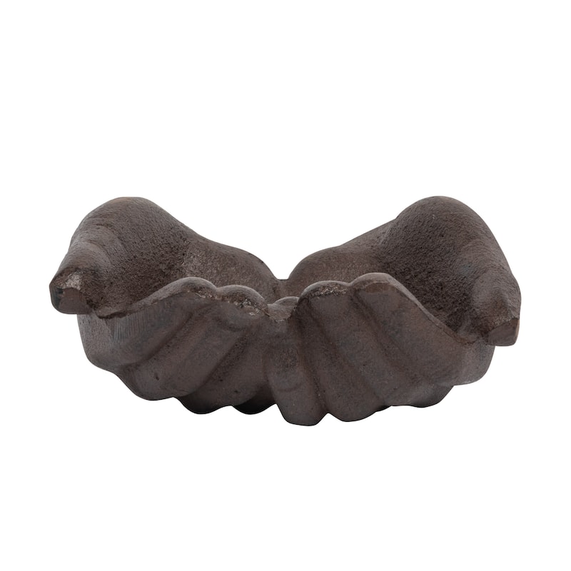 Cast Iron Hands Dish with Rust Finish