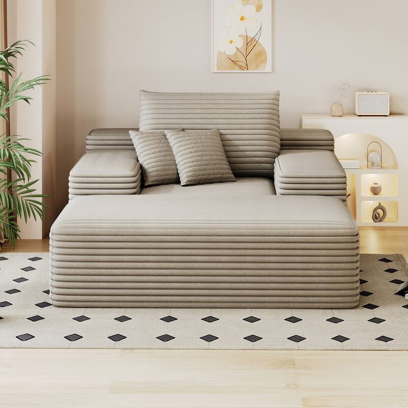 Nebula Oversized Upholstered Sofa Bed, Upholstered Sleeper Cloud Sofas Couches for Cozy Reading and Relaxation