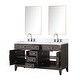 preview thumbnail 16 of 38, Lexora Laurel Bath Vanity, Carrara Marble Top, Faucet Set, and Mirror
