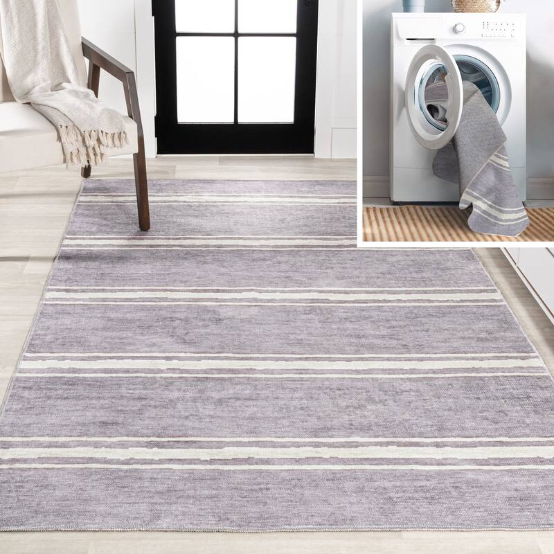 JONATHAN Y Vichy Bohemian Medallion Textured Weave Machine Washable Area Rug