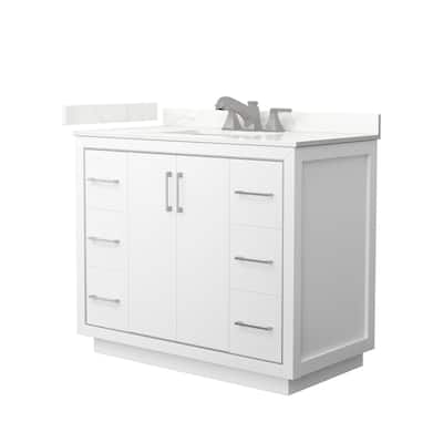 Wyndham Collection WCF111142S-QTZ-US3MXX Icon 42" Free Standing Single