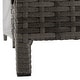 preview thumbnail 9 of 59, SAFAVIEH Outdoor Cadeo Wicker Daybed with Pillows and Cushions