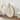 Carved Wooden Pumpkin Distressed White 12x8.75x1.5 - N/A