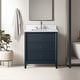 preview thumbnail 48 of 79, Vanity Art 30" Freestanding Bathroom Vanity with Engineered Marble Top and Sink 30"/Brushed Nickel - Vintage Spruce Blue