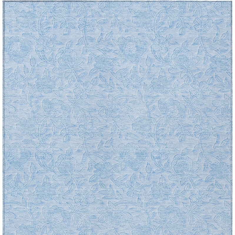 HomeRoots Floral Transitional Rectangle Outdoor Rug