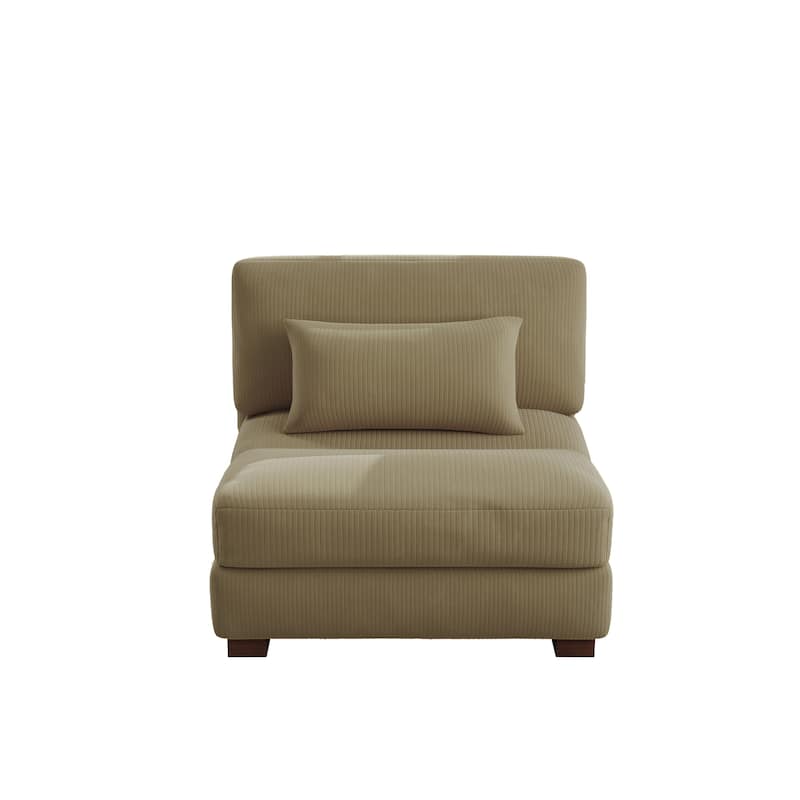 Modern Upholstered Armless Chair Accent Chair