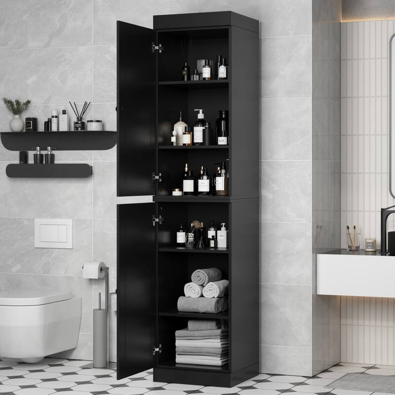 100% Solid Wood 16.5" Bathroom Cabinet with Optional Doors by Palace Imports