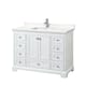 Option White / White Quartz Top / Polished Chrome