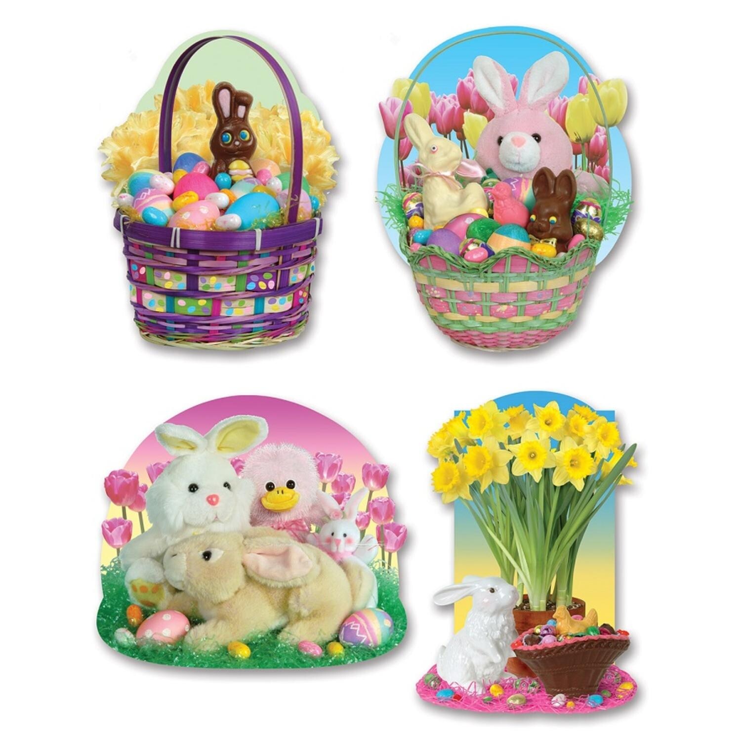 Shop Pack Of 24 Colorful Easter Candy Cutout Holiday Decorations